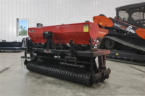 power seeder for skid steer|slit seeder for skid steer.